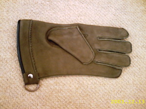 AltaWash Maroon Falconry Glove - Double Skinned Nubuck Leather, 11 Inches Long